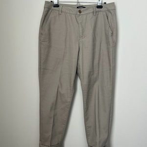 d.jeans Khaki Twill Cuffed Ankle Pants 14